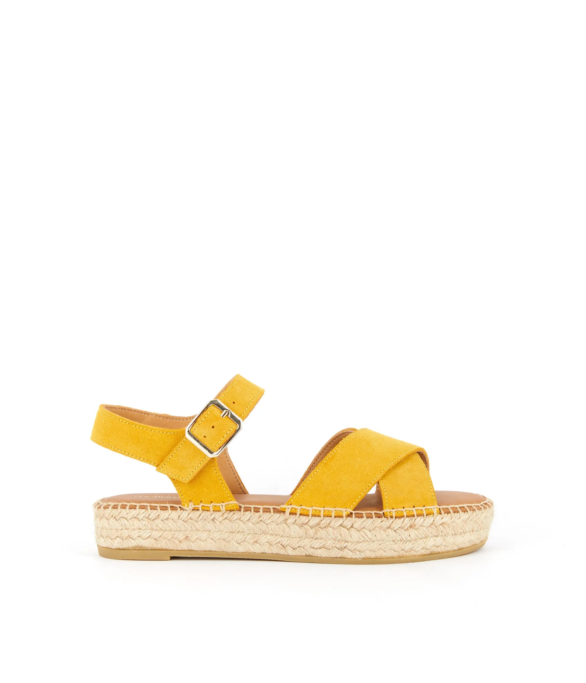Femme Mellow Yellow Espadrilles-Sandales corde ocre Pio