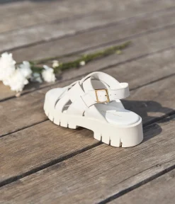 Femme Mellow Yellow Sandales-Sandales écrues Malo