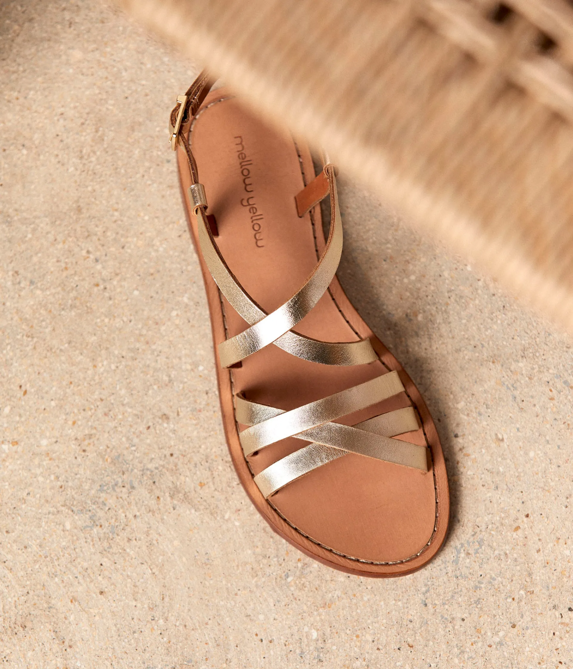 Femme Mellow Yellow Sandales-Sandales cuir dé India