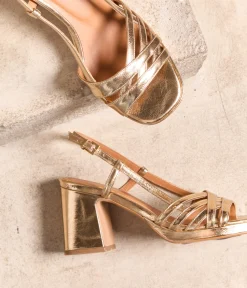 Femme Mellow Yellow Sandales-Sandales cuir dé June