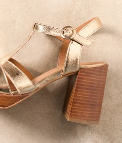 Femme Mellow Yellow Sandales-Sandales cuir dé Rima