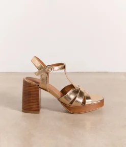 Femme Mellow Yellow Sandales-Sandales cuir dé Rima