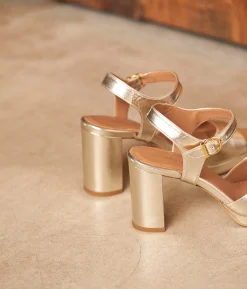 Femme Mellow Yellow Sandales-Sandales cuir dé Sergia