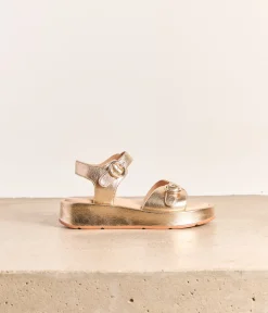 Femme Mellow Yellow Sandales-Sandales cuir platine Rivera