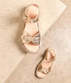 Femme Mellow Yellow Sandales-Sandales cuir platine Rivera