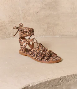 Femme Mellow Yellow Sandales-Sandales imprimé léopard Golda