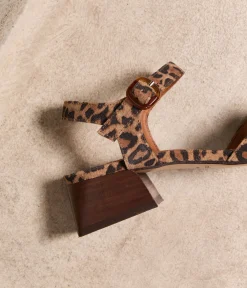 Femme Mellow Yellow Sandales, Mules-Sandales léopard Maggy