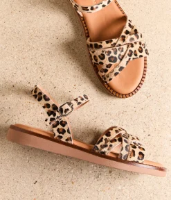 Femme Mellow Yellow Sandales, Mules-Sandales motif léopard Idylle