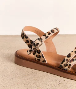 Femme Mellow Yellow Sandales, Mules-Sandales motif léopard Idylle