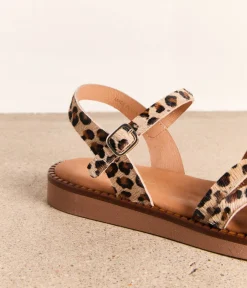 Femme Mellow Yellow Sandales, Mules-Sandales motif léopard Idylle