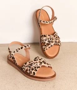 Femme Mellow Yellow Sandales, Mules-Sandales motif léopard Idylle