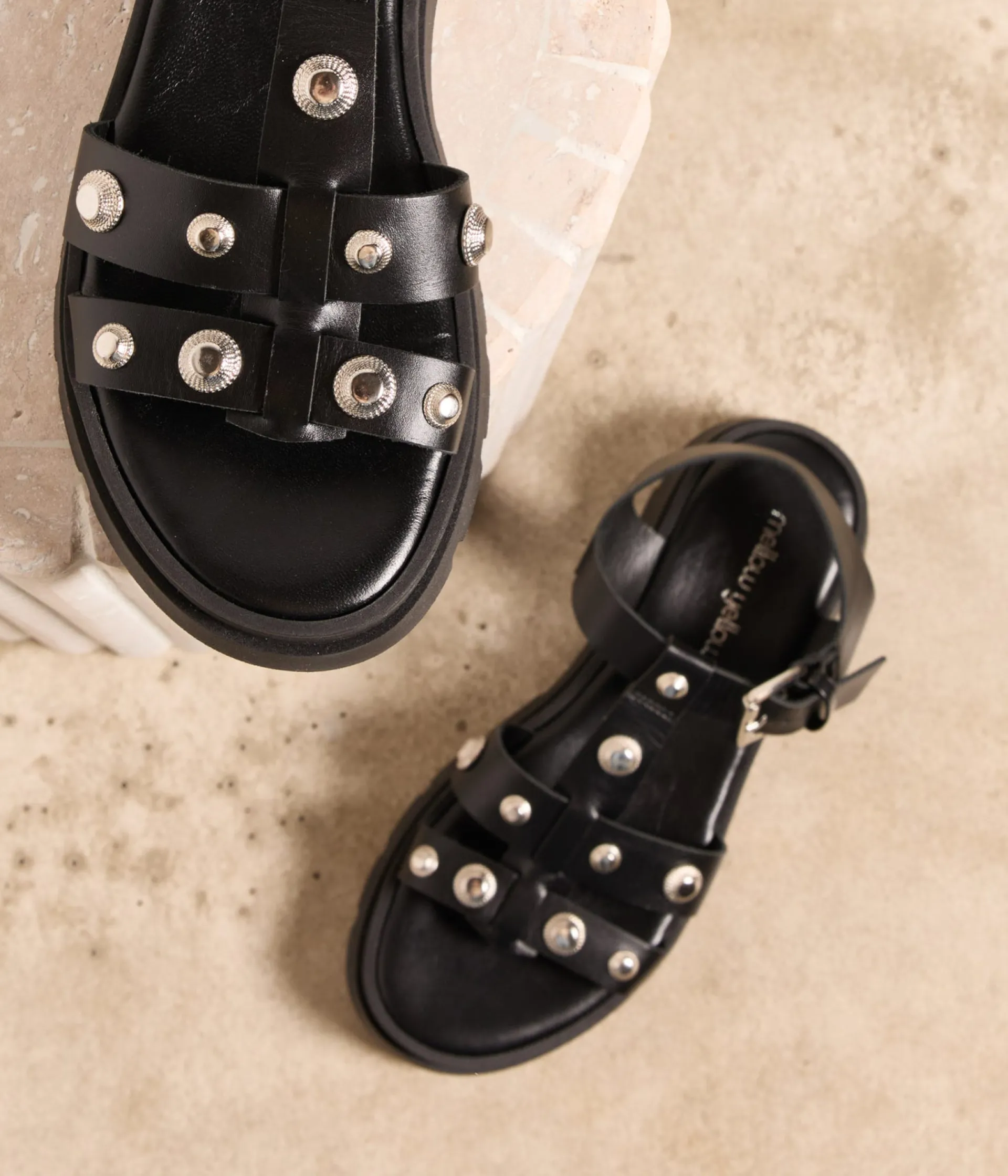 Femme Mellow Yellow Sandales, Mules-Sandales es cloutées Precy