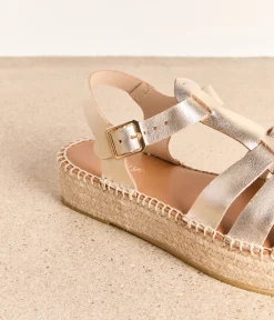 Femme Mellow Yellow Espadrilles-Sandales platefme cde Atlas