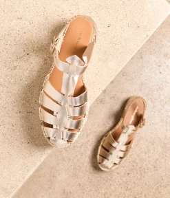 Femme Mellow Yellow Espadrilles-Sandales platefme cde Atlas