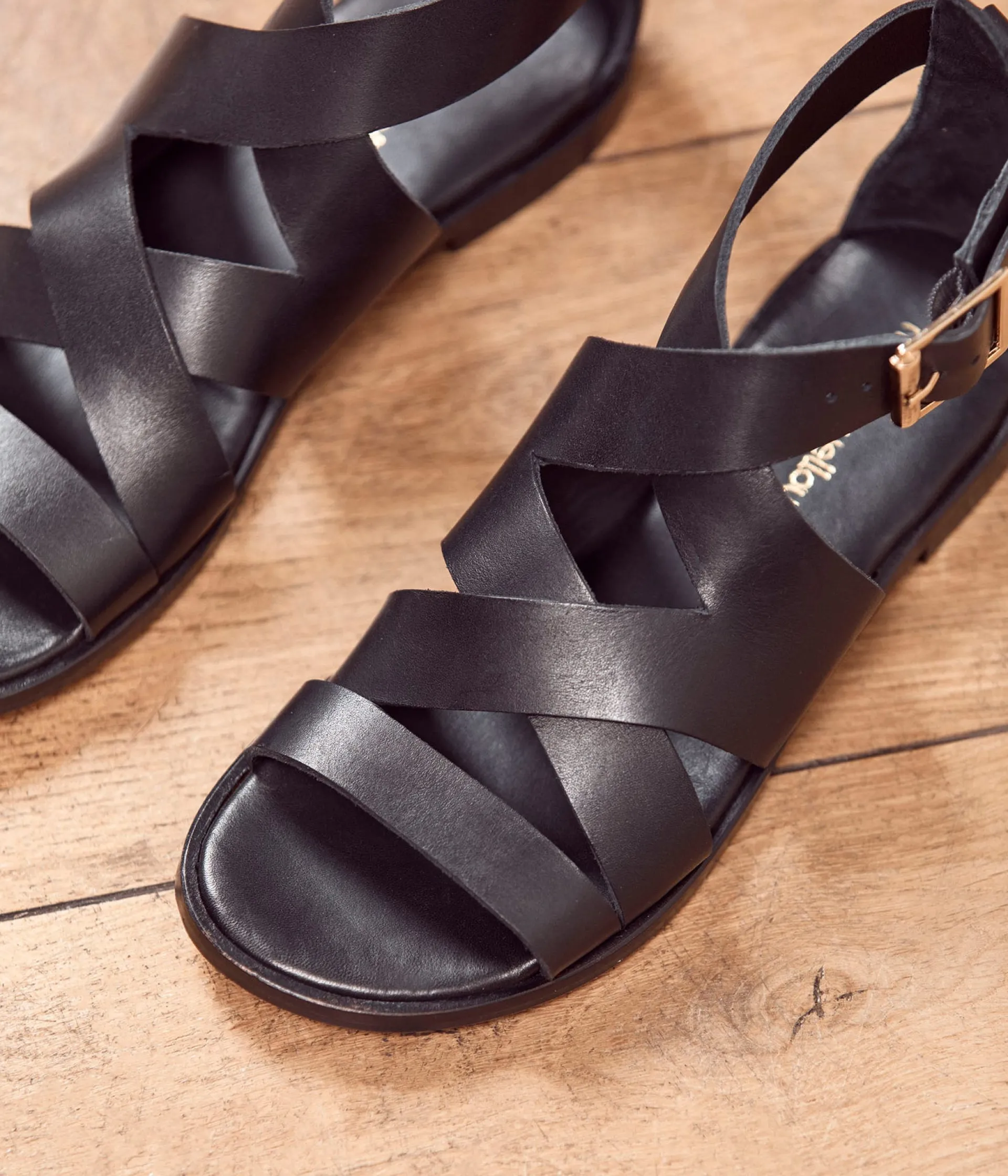 Femme Mellow Yellow Sandales-Sandales plates Olympe