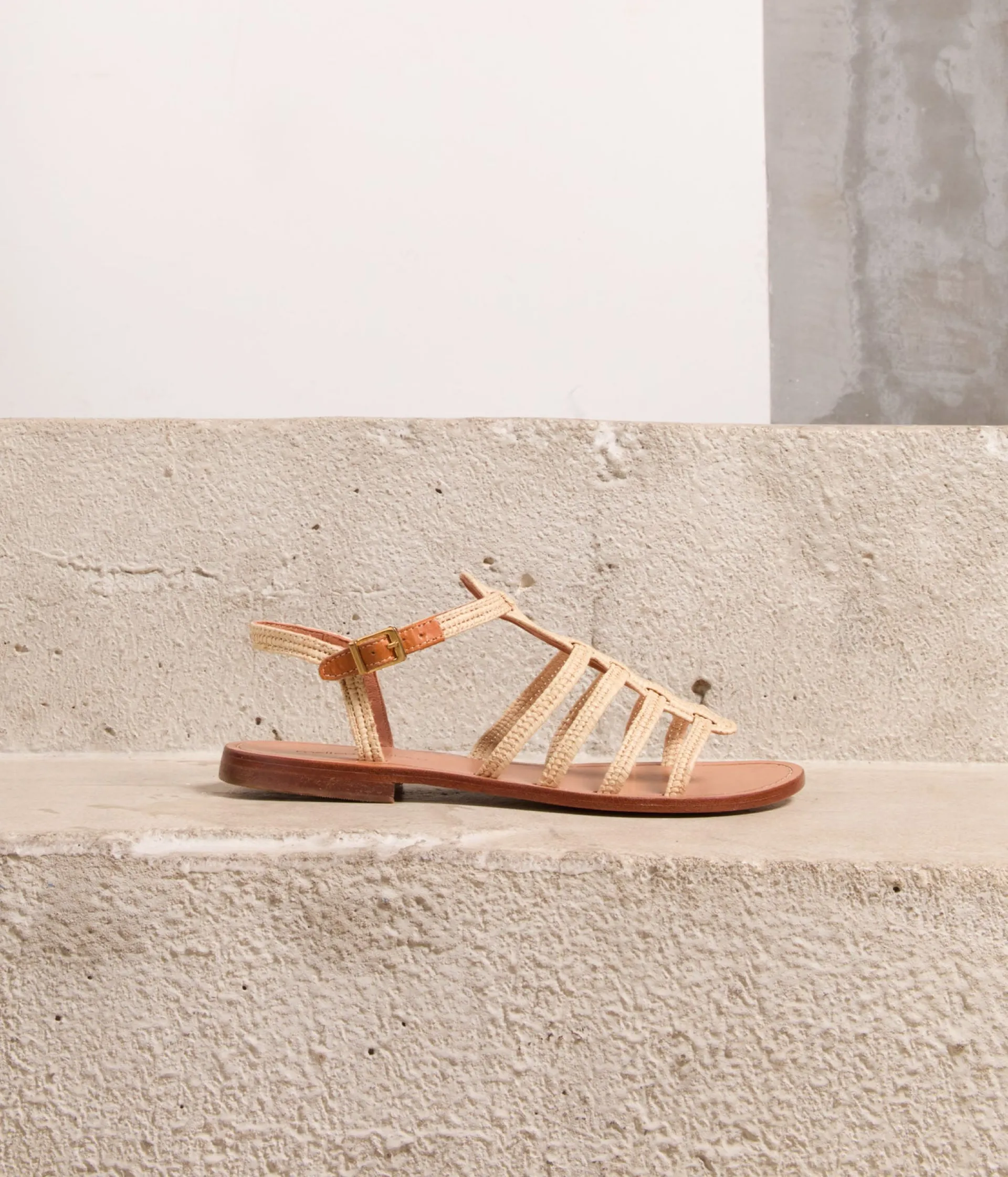 Femme Mellow Yellow Sandales, Mules-Sandales plates tressées Raffy