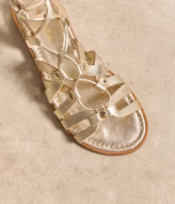 Femme Mellow Yellow Sandales-Sandales spartiates dées Golda