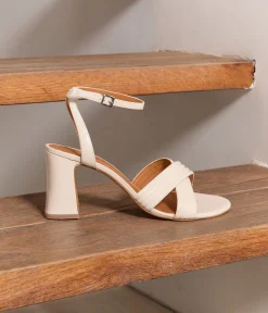 Femme Mellow Yellow Sandales-Sandales talon écrues Luisa