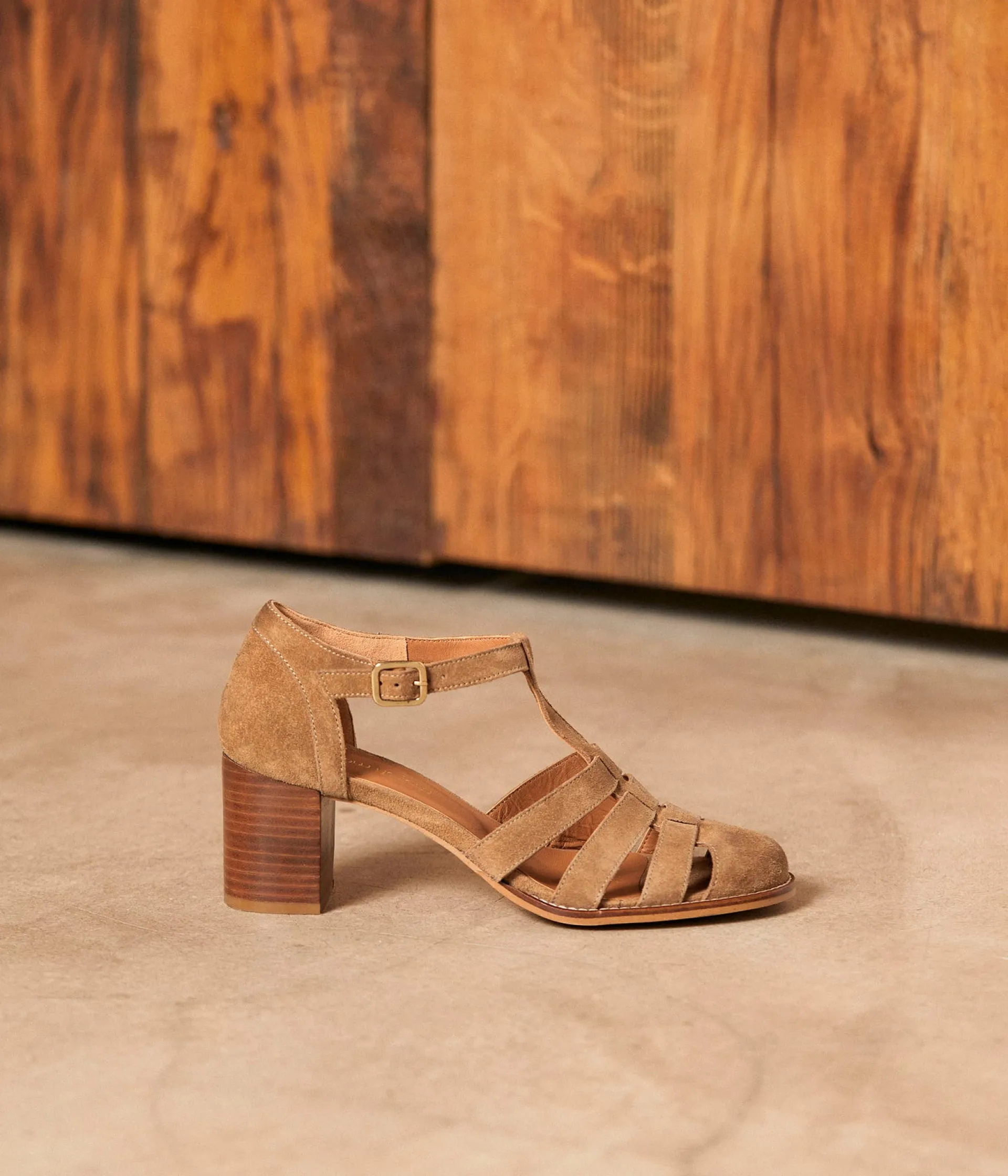 Femme Mellow Yellow Sandales, Mules|Escarpins-Sandales velours Justine