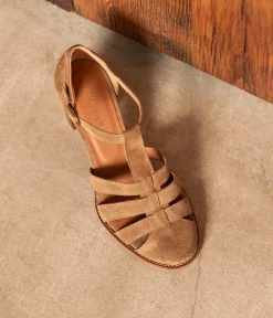 Femme Mellow Yellow Sandales, Mules|Escarpins-Sandales velours Justine