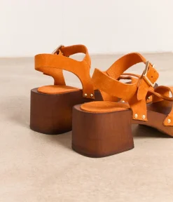 Femme Mellow Yellow Sandales-Sandales velours Naïs