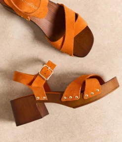 Femme Mellow Yellow Sandales-Sandales velours Naïs