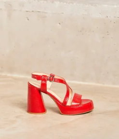 Femme Mellow Yellow Sandales-Sandales vernies s Eve