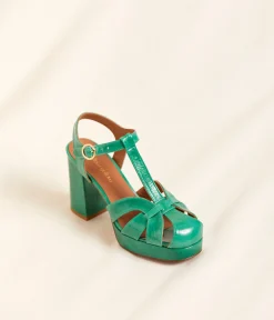 Femme Mellow Yellow Sandales-Sandales vertes Lauriane