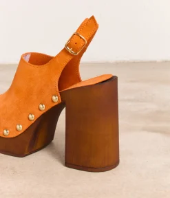 Femme Mellow Yellow Sandales-Sandales-sabots orange Bonnie