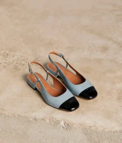 Femme Mellow Yellow Ballerines, Slingbacks-Slingbacks noir Georgia