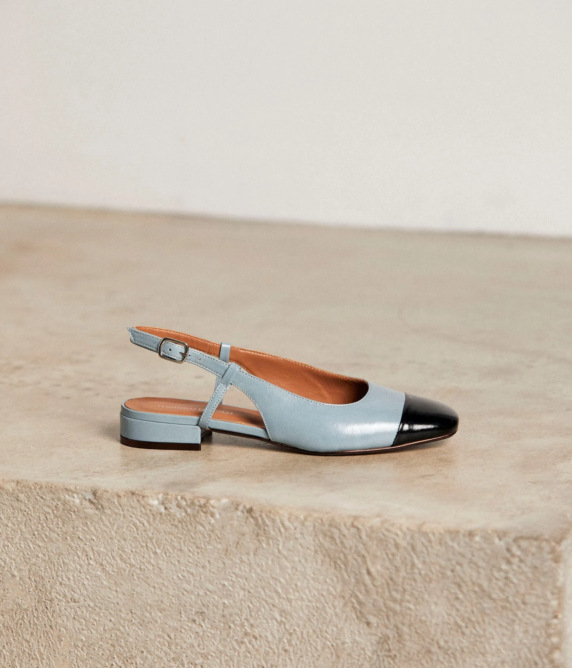 Femme Mellow Yellow Ballerines, Slingbacks-Slingbacks noir Georgia