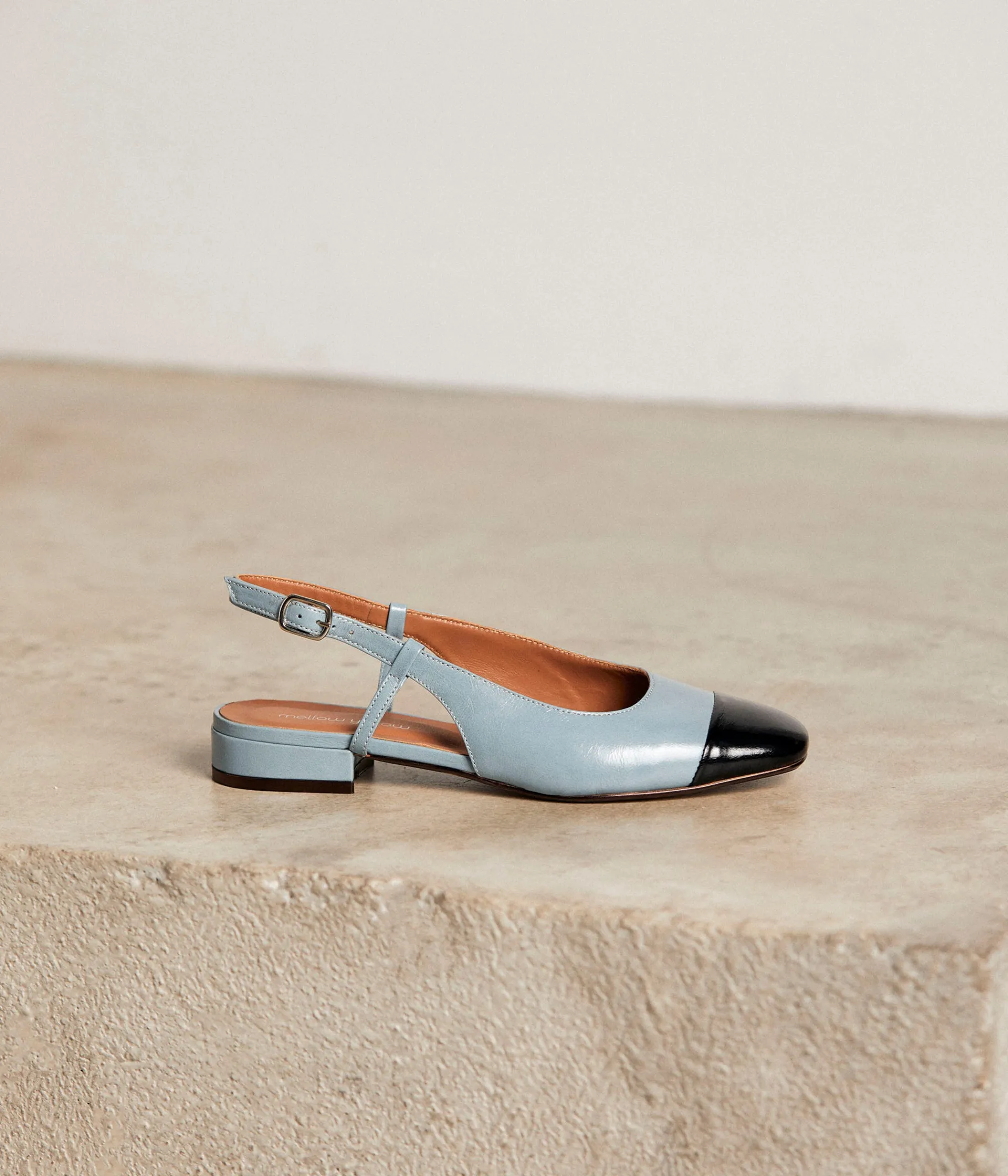 Femme Mellow Yellow Ballerines, Slingbacks-Slingbacks noir Georgia