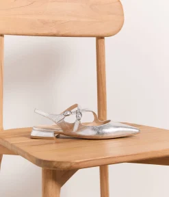 Femme Mellow Yellow Ballerines, Slingbacks-Slingbacks cuir Salina