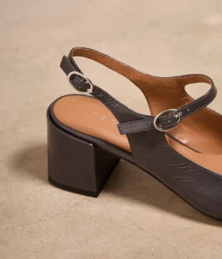 Femme Mellow Yellow Escarpins-Slingbacks noir Diana