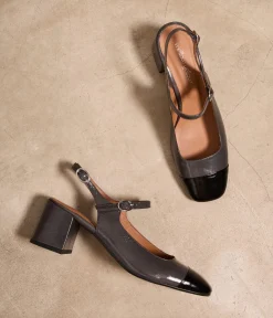 Femme Mellow Yellow Escarpins-Slingbacks noir Diana