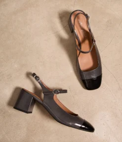 Femme Mellow Yellow Escarpins-Slingbacks noir Diana