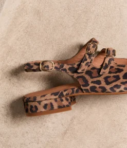 Femme Mellow Yellow Ballerines, Slingbacks-Slingbacks imprimé léopard Daisy