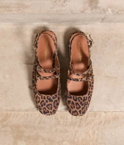 Femme Mellow Yellow Ballerines, Slingbacks-Slingbacks imprimé léopard Daisy