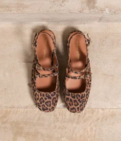 Femme Mellow Yellow Ballerines, Slingbacks-Slingbacks imprimé léopard Daisy