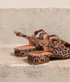 Femme Mellow Yellow Ballerines, Slingbacks-Slingbacks imprimé léopard Daisy