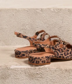 Femme Mellow Yellow Ballerines, Slingbacks-Slingbacks imprimé léopard Daisy