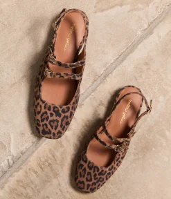 Femme Mellow Yellow Ballerines, Slingbacks-Slingbacks imprimé léopard Daisy