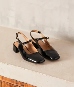 Femme Mellow Yellow Ballerines, Slingbacks-Slingbacks vernies es Clarissa